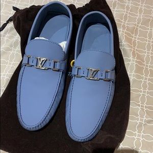 Louis Vuitton blue men’s loafers. Size 13